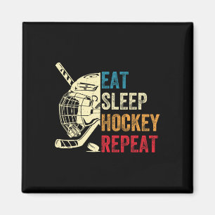 Imán Come Dormir Hockey Repetir Niños Adulto Hockey Hie