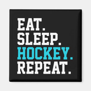 Imán Come Dormir Hockey Repite -Amantes del Hockey