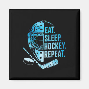 Imán Come Dormir Hockey Repite Divertido Jugador de Hoc