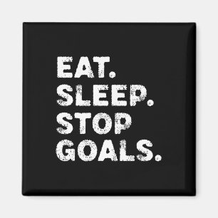 Imán Come Dormir Parar Metas Divertido Fútbol Hockey Po