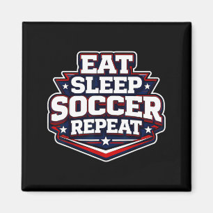 Imán Come Fútbol Dormir Reír Repetir Divertido Jugador
