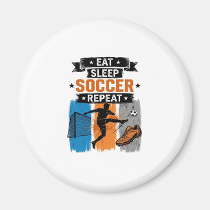 Imán Come Fútbol Duerme Repite Camiseta de Jugador de F