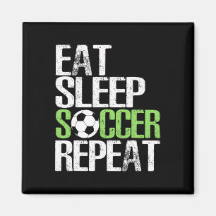 Imán Come Fútbol Duerme Repite Regalo Genial Deporte Ju