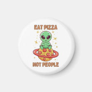 Imán Come pizza no personas