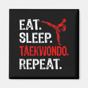 Imán Come Taekwondo Duerme Repite Jugador Divertido