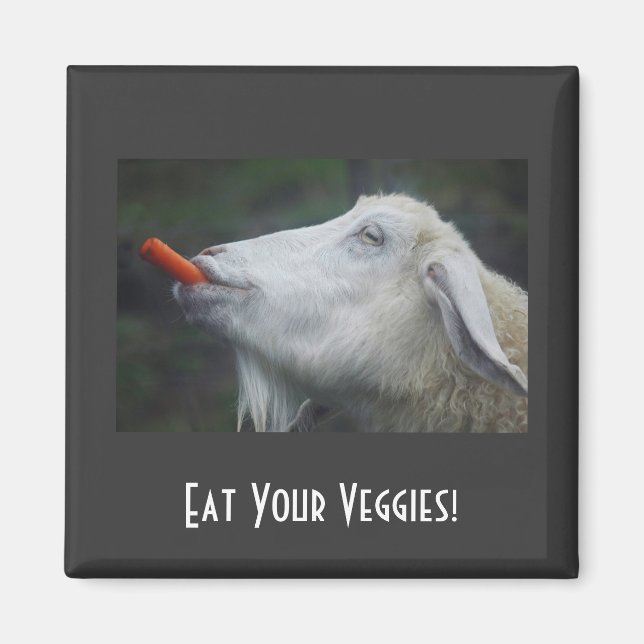 Imán ¡Come Tus Vegetales! (Frente)