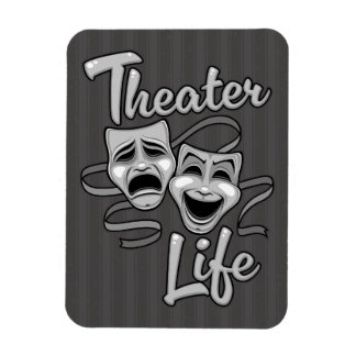 Imán Comedia de la vida en teatro y máscaras de tragedi