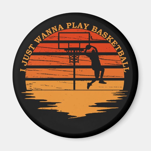 Imán comentarios graciosos de baloncesto (Frente)