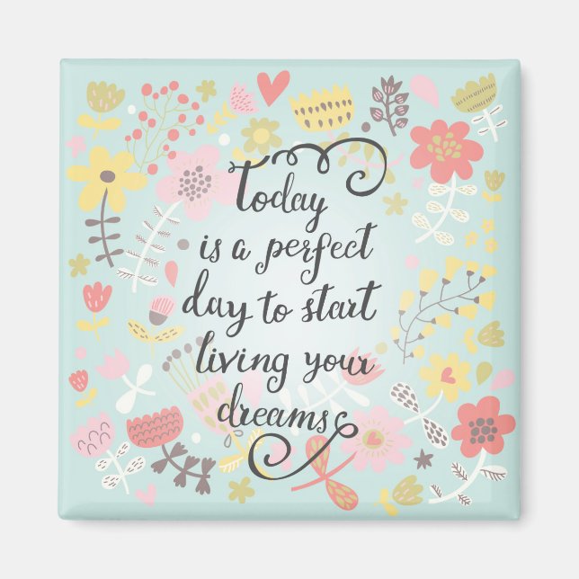 Imán Comenzar a vivir tus sueños (Frente)