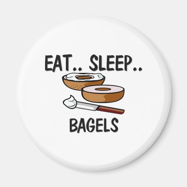 Imán Comer BAGELES de sueño (Frente)