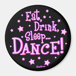 Imán Comer bebida Sleep Dance Magnet