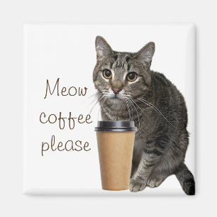 Imán Comer café por favor
