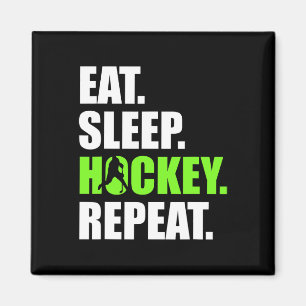 Imán Comer Dormir Hockey Repetir Divertidos Jugadores d