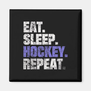 Imán Comer Dormir Hockey Repetir Hockey sobre hielo Hoc