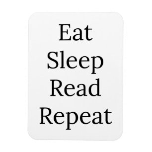 Imán Comer, dormir, leer, repetir