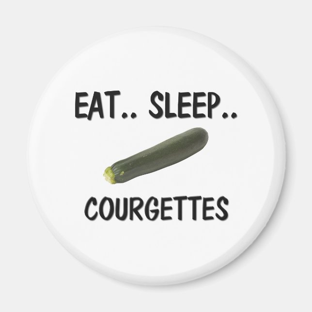 Imán Comer los COURGETTES del sueño (Frente)