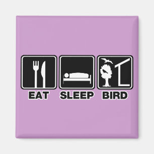Imán Comer pájaro dormido (ciego)