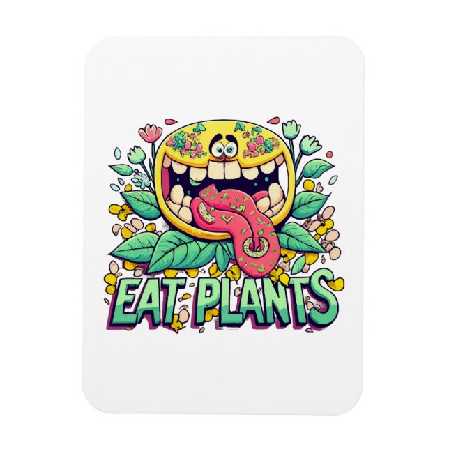 Imán Comer Plantas (Vertical)