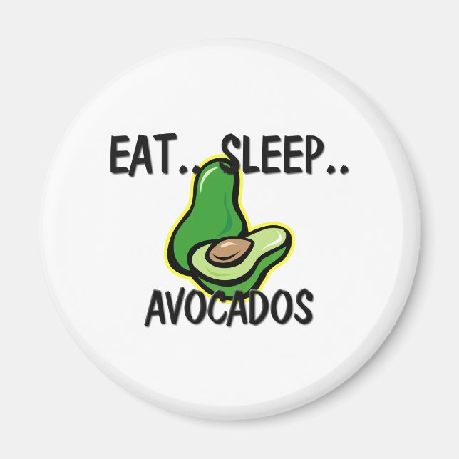 Imán Comer Sleep AVOCADOS (Frente)