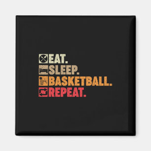 Imán Comer Sleep Basketball Repetir Chica Baloncesto Pl