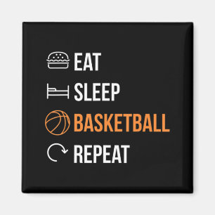 Imán Comer Sleep Basketball Repetir el baloncesto