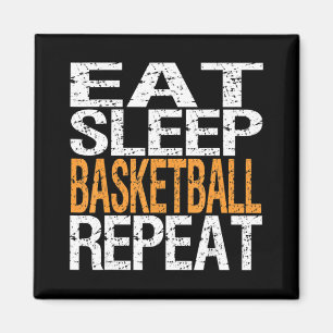 Imán Comer Sleep Basketball Repetir T