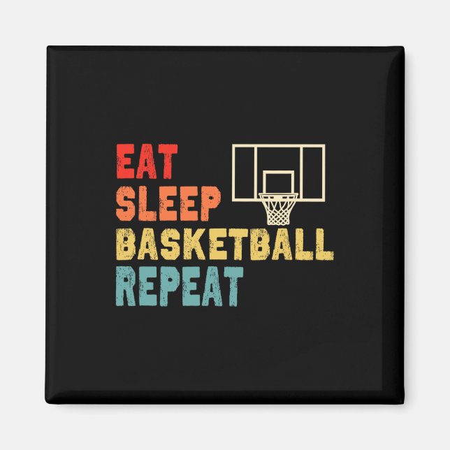 Imán Comer Sleep Basketball Ropa de repetición para chi (Frente)