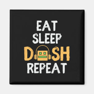 Imán Comer Sleep Dash Repetir juego de video Geometría 