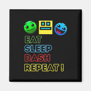Imán Comer Sleep Dash Repetir videojuego Geometría Vide