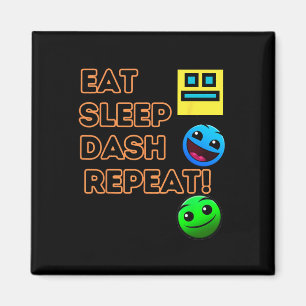 Imán Comer Sleep Dash Repetir videojuego Geometría Vide