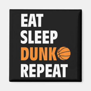 Imán Comer Sleep Dunk Repetir Fun Baloncesto Bball