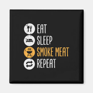 Imán Comer Sleep Grill Carne Repita Bbq Rbecut Grill Me