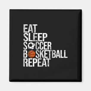 Imán Comer Sleep Soccer Sketll Repetir divertido jugado