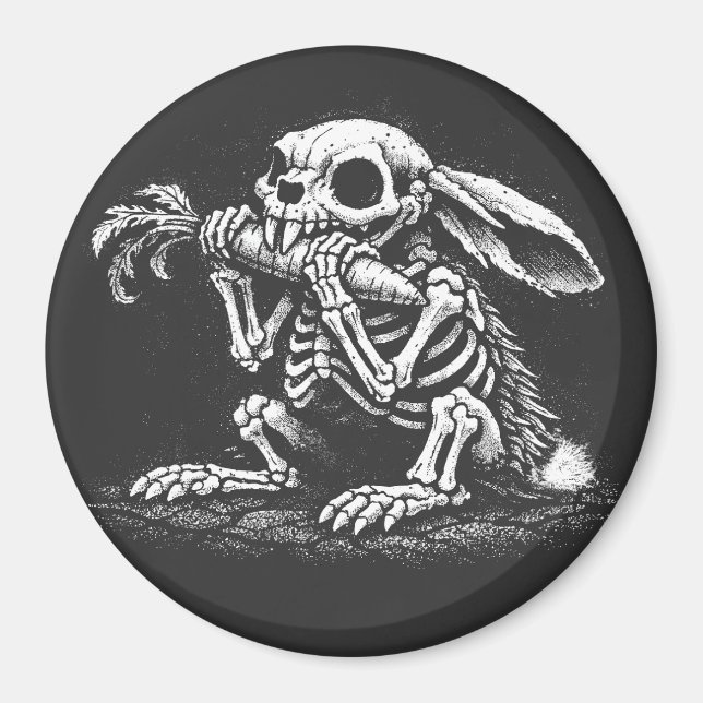 Imán Comer Verduras – Conejo Muerto por BurnsInHell (Frente)