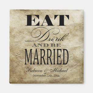 Imán Comer y casarse - Guardar la fecha