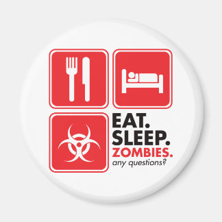 Imán Comer zombies de sueño - Rojo