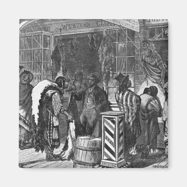 Imán Comerciantes de indios en una ciudad fronteriza (Frente)