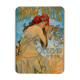 Imán Comerciantes de transporte por Alphonse Mucha (190