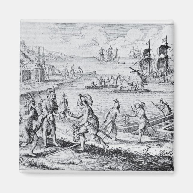 Imán Comercio inglés con indios de Occidente (Frente)