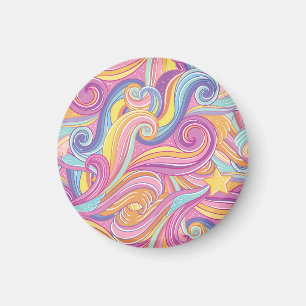 Imán Cometa arcoiris: Cielo mágico de ensueño.