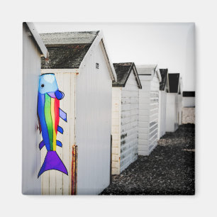 Imán Cometa coloreada arco iris