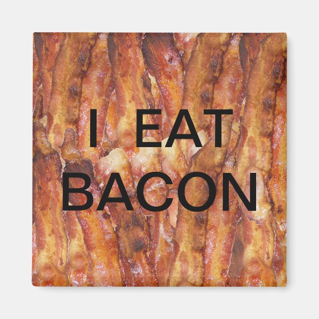 Imán Comí Bacon Text con fondo (Frente)