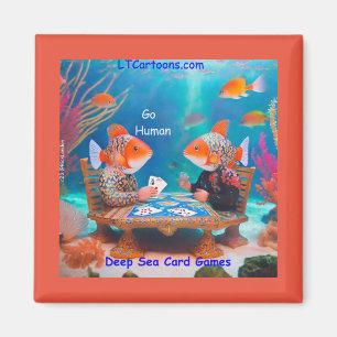 Imán Comic De Juego De Cartas "Go Fish" De Rick London 