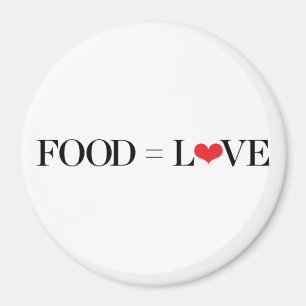 Imán Comida = amor