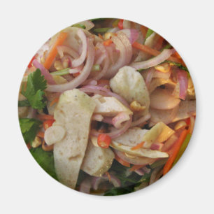 Imán Comida asiática picante tailandesa de la calle de