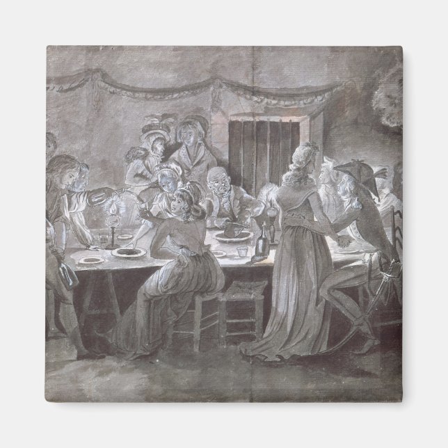 Imán Comida Boda nocturna (Frente)