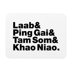 Imán Comida callejera de Laotian