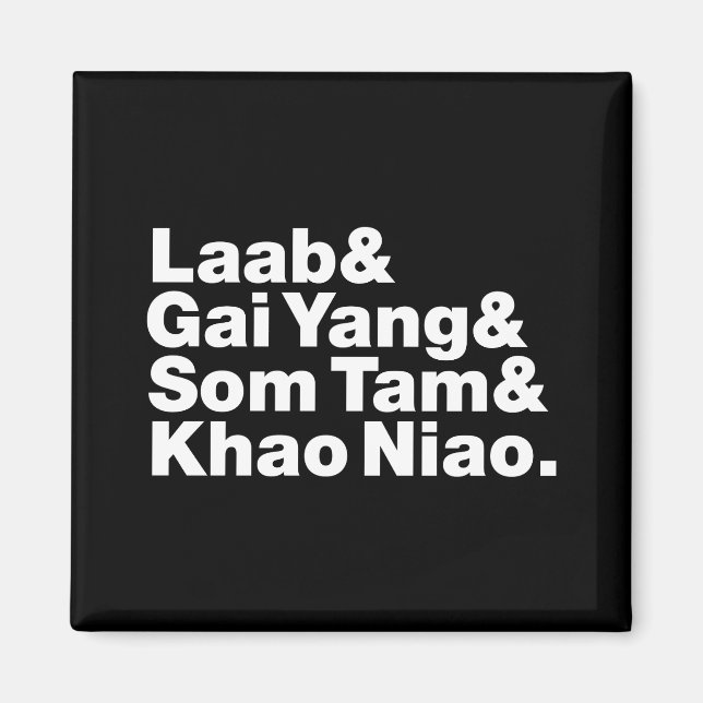 Imán Comida callejera tailandesa de Isaan (Frente)