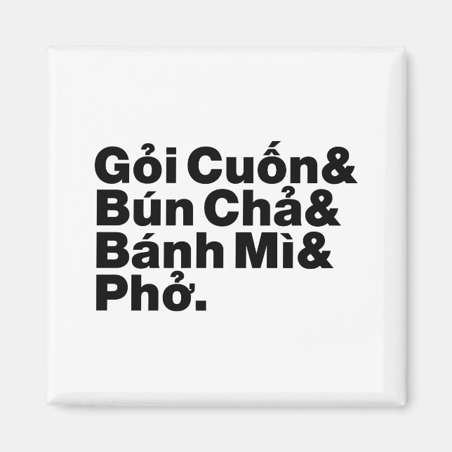 Imán Comida callejera vietnamita (Frente)