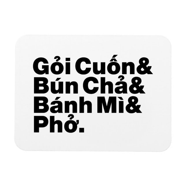 Imán Comida callejera vietnamita (Horizontal)